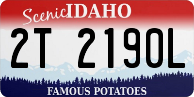 ID license plate 2T2190L