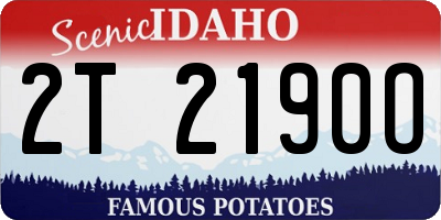 ID license plate 2T2190O