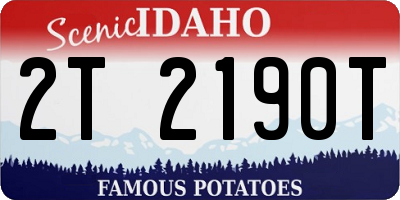 ID license plate 2T2190T