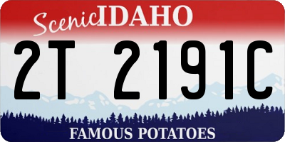 ID license plate 2T2191C
