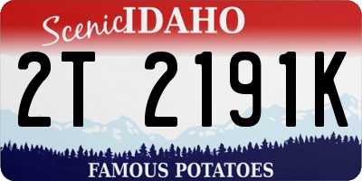 ID license plate 2T2191K