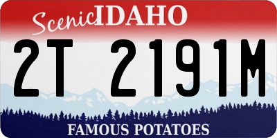 ID license plate 2T2191M