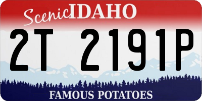 ID license plate 2T2191P