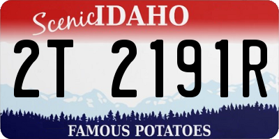 ID license plate 2T2191R