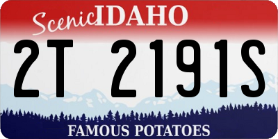 ID license plate 2T2191S