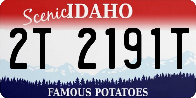 ID license plate 2T2191T