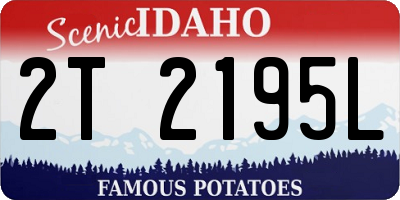 ID license plate 2T2195L
