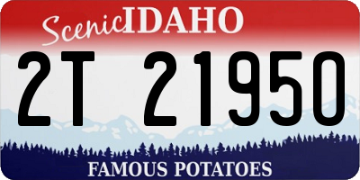 ID license plate 2T2195O
