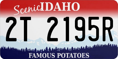 ID license plate 2T2195R