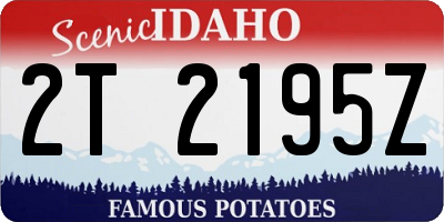ID license plate 2T2195Z