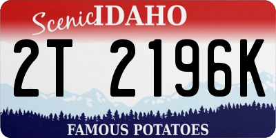 ID license plate 2T2196K