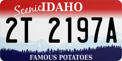 ID license plate 2T2197A