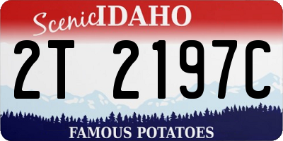 ID license plate 2T2197C