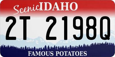 ID license plate 2T2198Q