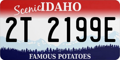 ID license plate 2T2199E