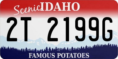 ID license plate 2T2199G