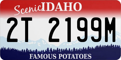 ID license plate 2T2199M