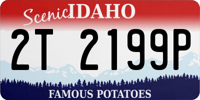 ID license plate 2T2199P