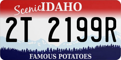 ID license plate 2T2199R