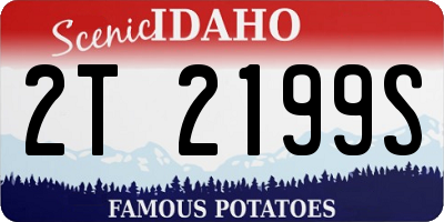 ID license plate 2T2199S