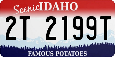 ID license plate 2T2199T