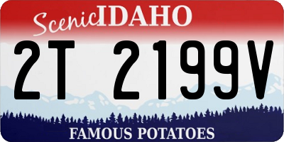 ID license plate 2T2199V