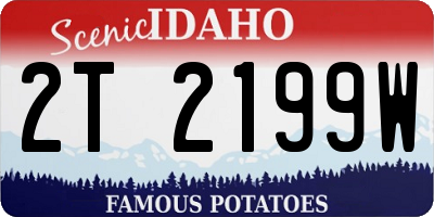ID license plate 2T2199W