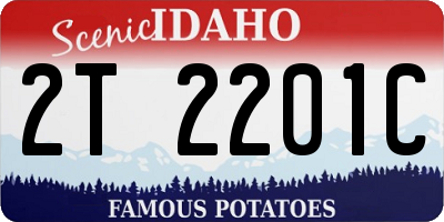 ID license plate 2T2201C