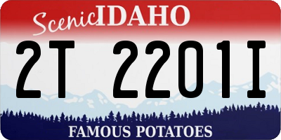 ID license plate 2T2201I