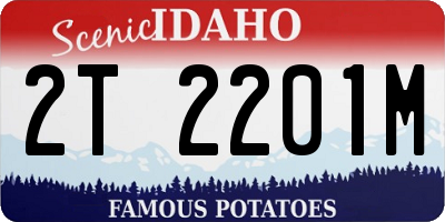 ID license plate 2T2201M