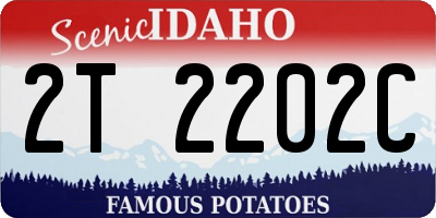 ID license plate 2T2202C