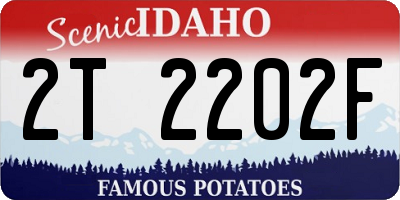 ID license plate 2T2202F