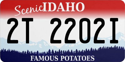 ID license plate 2T2202I
