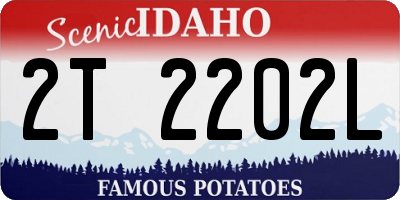 ID license plate 2T2202L