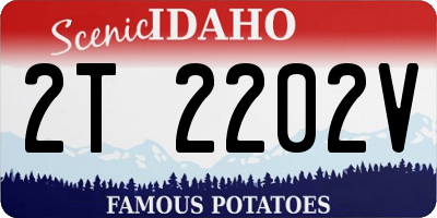 ID license plate 2T2202V