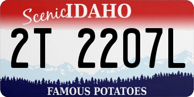 ID license plate 2T2207L