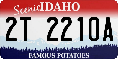 ID license plate 2T2210A