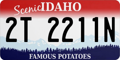 ID license plate 2T2211N
