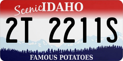 ID license plate 2T2211S