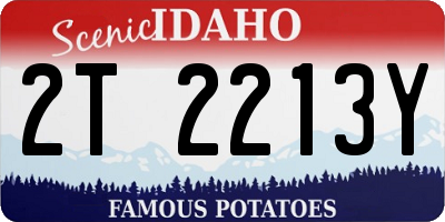 ID license plate 2T2213Y
