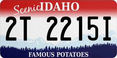 ID license plate 2T2215I