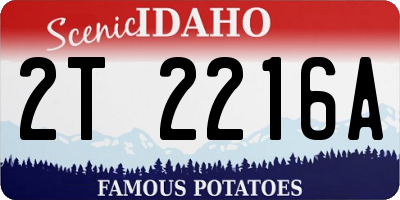 ID license plate 2T2216A