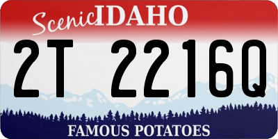 ID license plate 2T2216Q
