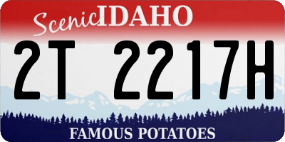 ID license plate 2T2217H