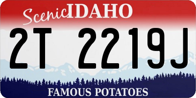 ID license plate 2T2219J