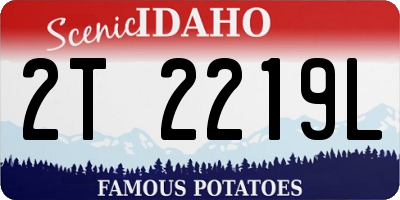 ID license plate 2T2219L
