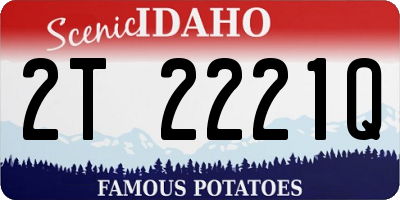 ID license plate 2T2221Q