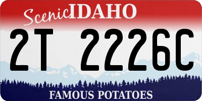 ID license plate 2T2226C