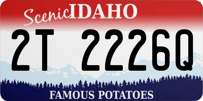 ID license plate 2T2226Q
