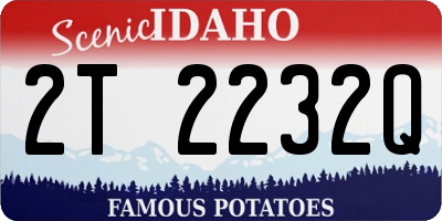 ID license plate 2T2232Q